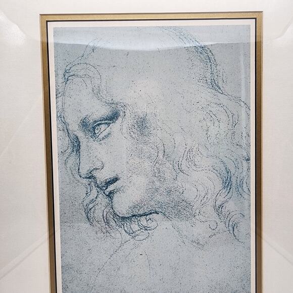 Leonardo Da Vinci Study for the Last Supper James Framed Giclee Art Print 19x16 - Picture 4 of 12